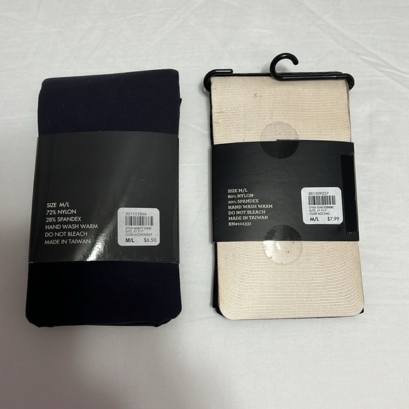 New Charlotte Russe Footed Tights - Picture 2 of 5